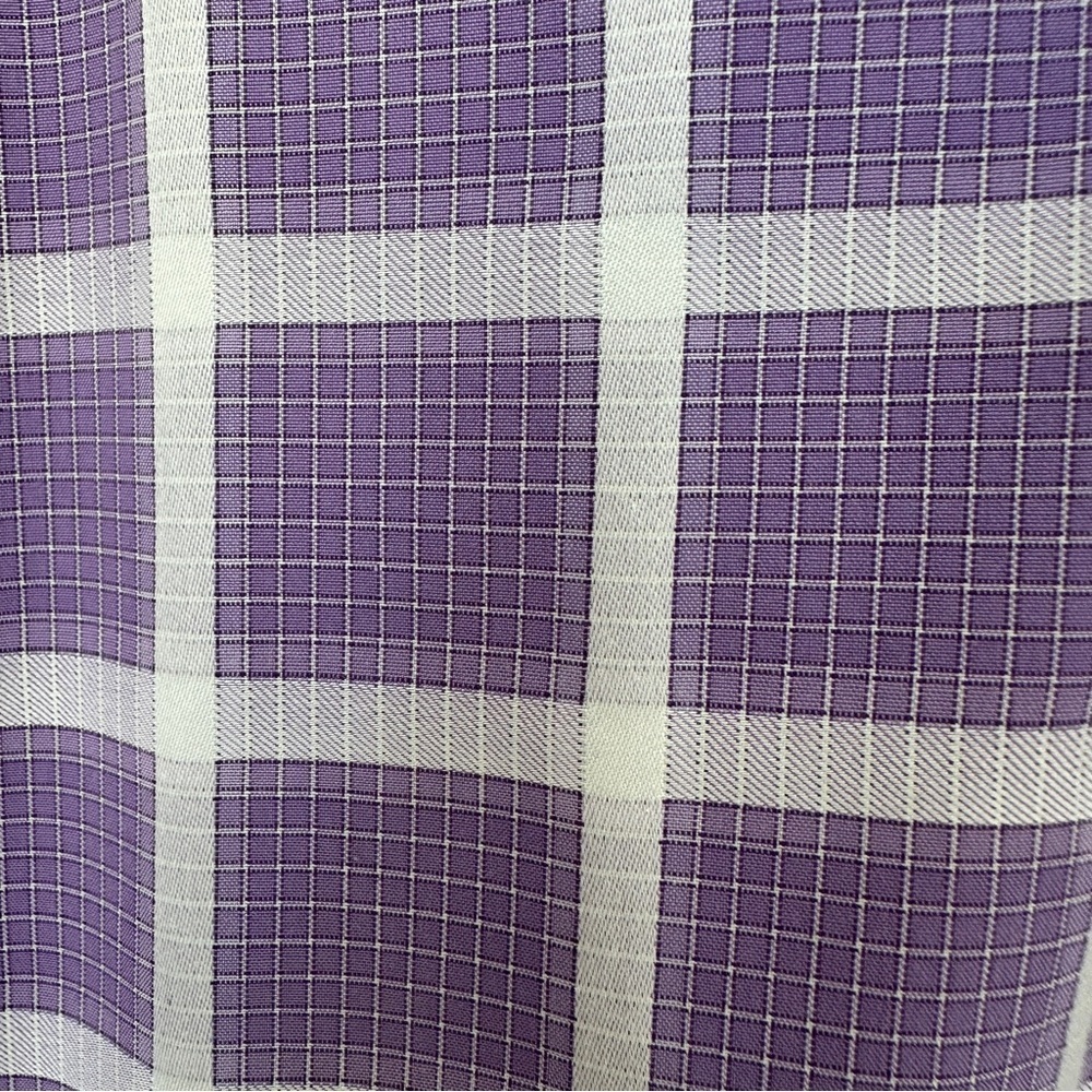 Bugatchi Men’s Purple Grid Pattern Long Sleeve Dress Shirt SZ XL - Picture 11 of 13